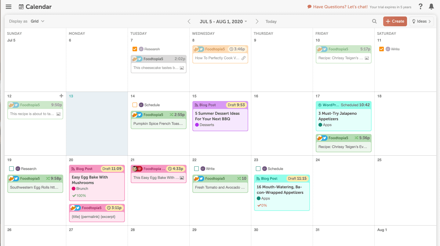 Social Calendar od CoSchedule: Automatizace marketingu na sociálních sítích